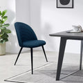 BKS-003 – Silla de Comedor Moderna Tapizada con Patas Metálicas