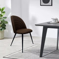 BKS-003 – Silla de Comedor Moderna Tapizada con Patas Metálicas