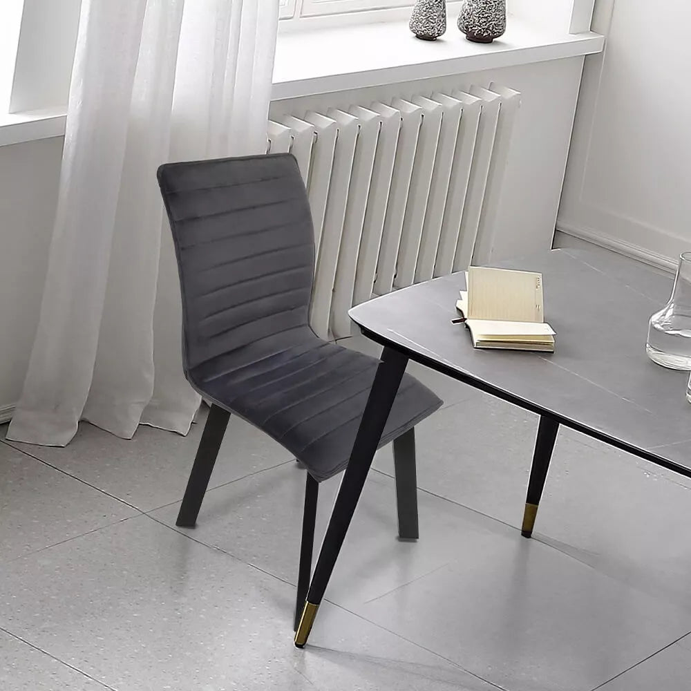 BKS-004 – Silla para Comedor con Patas Metálicas Negras