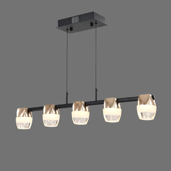 BKI035 – Lámpara Candil LED de Lujo Diseño Nórdico Moderno en Acabado Negro