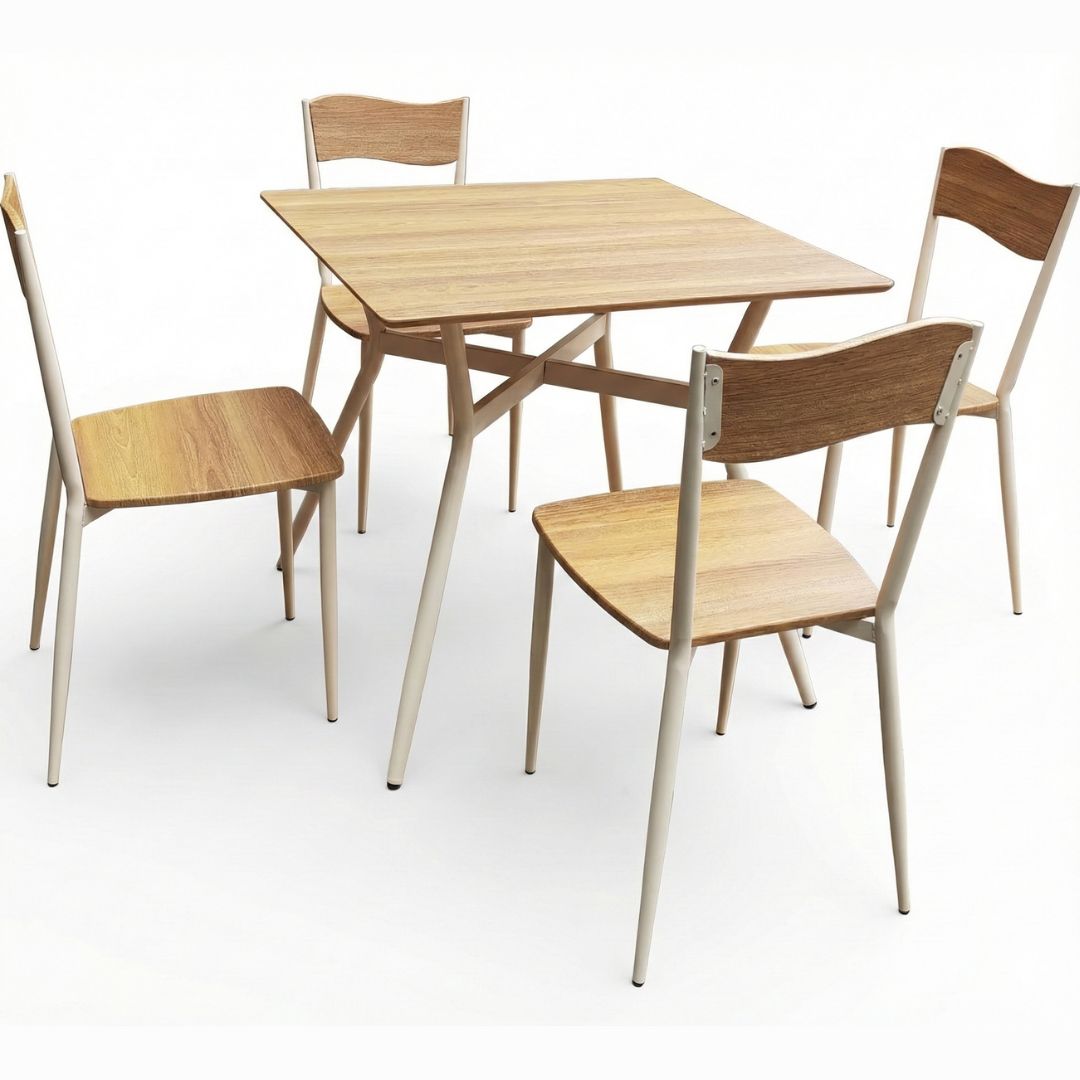BKMS-003-MA Comedor Cuadrado Para 4 Personas 80x80 cm